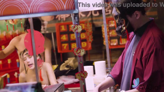 Asian busty babe Li Nana who loves rough sex.
